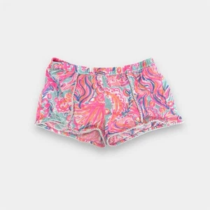 Lilly Pulitzer Girls Pink Pout Too Much Bubbly Chela Short XL 12-14 - Picture 1 of 7