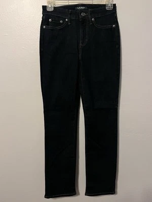 Lauren Ralph Lauren Dark Wash Straight Leg Jeans Size 2 Green Label - Image 1 of 4