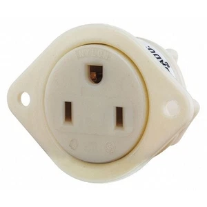 Bryant Flanged Receptacle,Single Outlet,3 Wires 5279 Bryant 5279 781786659957 - Picture 1 of 1