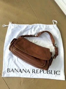 Banana Republic Echtleder Schultertasche Braun Umhängetasche Handtasche  - Bild 1 von 19