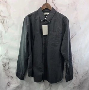 Everlane Shirt Mens Large Gray Oxford Long Sleeve Button Down Cotton  - Picture 1 of 13