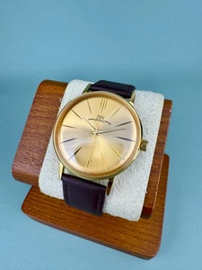 Stylish Slim Luch de Luxe Men’s Quartz Watch Classic Dress Vintage Soviet Watch - Picture 1 of 10