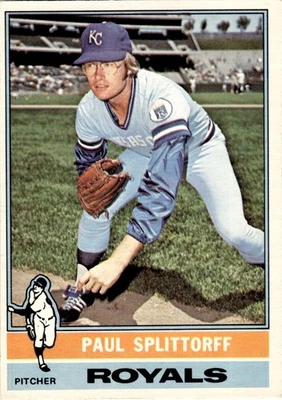 1976 O-Pee-Chee Vintage OPC Card Paul Splittorff Kansas City Royals #43 - Image 1 of 2