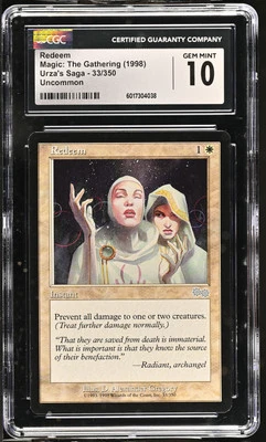 REDEEM Urza's Saga CGC 10 Gem Mint Vintage MTG [Nostalgium] - Image 1 of 2
