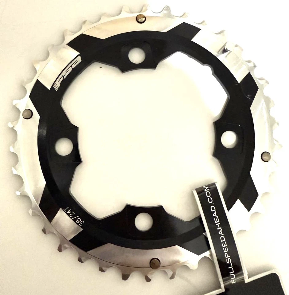 FSA K-Force MTB ABS BCD96 38 tooth Alloy MTB 4 Bolt Bike Chainring WB328 NEW - Image 1 of 4