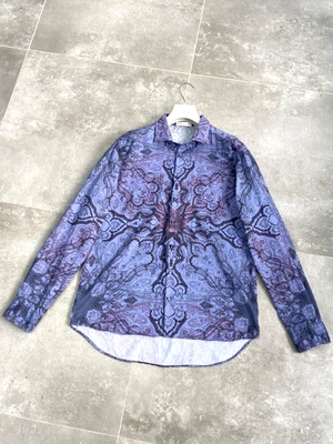 Camisa deportiva de cachemira con botones de diseñador italiano de algodón ETRO MILANO para hombre talla 41 M-L Foto 1 de 4