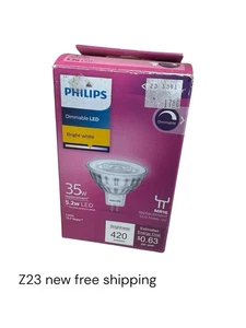 1- Philips 423780 10-Watt (35-Watt) MR16 LED Dimmable Indoor Light Bulb BX162c - Picture 1 of 1
