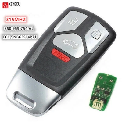 for Audi A4 2019 A5 Q7 SQ5 TT 2016 2017 2018 NBGFS14P71 IYZ-AK01 Remote Key Fob - Image 1 of 4