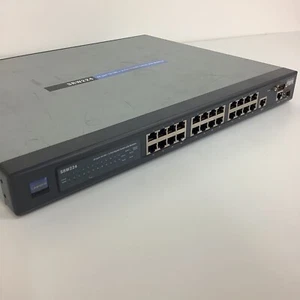 Cisco Linksys SRW224P 24-Port 10/100 Managed 2-Port Gigabit PoE Switch - Picture 1 of 4