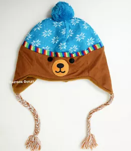 Christmas Beanie Knit Hat Ugly Sweater Holiday Party Adult Kids Bear Hat Teddy - Picture 1 of 6