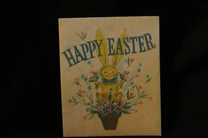 Vintage Rabbit Easter Card 1960S Buzza - Picture 1 of 4