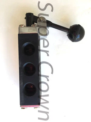 Pneumatic Hand Lever Valve 5 Port 2 Position Toggle Manual Contol SH-410-03 NPT - Image 1 of 3