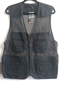 Kippaul Fishing Vest Mens XL (Chest 48") Green Fishing Hunting Utility Safari - Picture 1 of 5