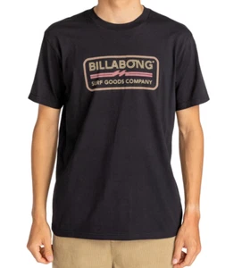 CAMISETA DE HOMBRE BILLABONG. MARCA REGISTRADA NEGRA MANGA CORTA ALGODÓN TOP S24 - Imagen 1 de 7