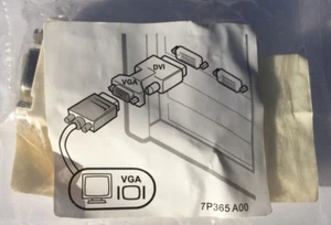 Dell DVI to VGA Adapter 7P365 A00 DP/N 0J8461 SEALED IN ORIGINAL BAG - Picture 1 of 2