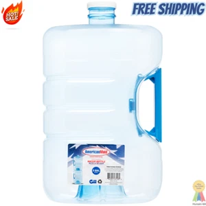 3-Gallon Water Bottle Secure Liquid Jug Container BPA-Free Reusable Easy-To-Grip - Picture 1 of 10