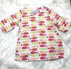 Tybee Island Cover Up Swim Toddler Girls Tropical Fish Print Tunic One Size