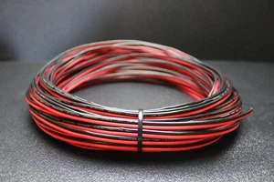 16 GAUGE 100 FT RED BLACK ZIP WIRE AWG CABLE POWER GROUND STRANDED COPPER CAR - Picture 1 of 8