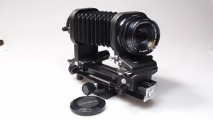 MINOLTA AUTO MACRO BELLOW III W/100MM MACRO LENS, SHIFT/SWING EXCELLENT+++