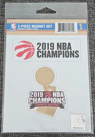 2018-19 Toronto Raptors NBA Champions Official 4 Magnet Set Cover