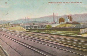 Carnegie Steel Works - Bellaire, Ohio - litografia pubblicata - Foto 1 di 3