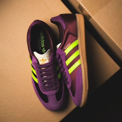 Adidas Originales Para Mujer SAMBA OG W Tenis Zapatos JS1316 Granate/Malva NUEVO Foto 1 de 4