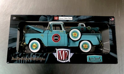 M2 MACHINES CHASE GOLD 1958 GMC 100 STEPSIDE TEAL S18 WALMART ( 1/24 ) 1 OF 500 - Image 1 of 4