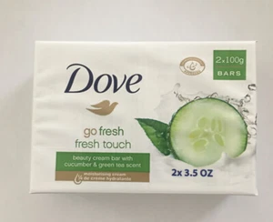Paquete de barra de crema Dove Beauty con pepino y té verde 2 x 100 g (3,5 oz) - Imagen 1 de 2