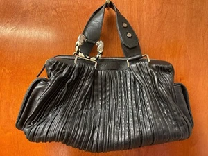 Bvlgari Leather Handbag Black - Picture 1 of 7