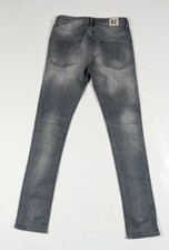 Topman Spray on Skinny Grey Stretch Jeans W28S L29