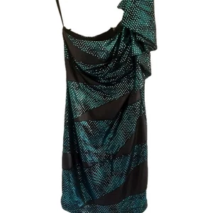 Entry teen dress size small sequin dress with shoulder bow - Picture 1 of 3