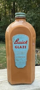 Vintage Buick Hand Glaze Auto Polish Cleaner Bottle Gas & Oil General Motors - Picture 1 of 8