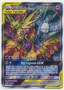 Pokemon Black Star Promo Holo Moltres & Zapdos & Articuno GX SM210 CRIMPED!! - Picture 1 of 2