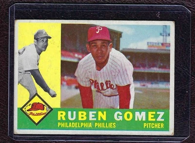 1960 Topps Baseball Card #82 Ruben Gomez, Philadelphia Phillies, VG-EX! - Image 1 of 2