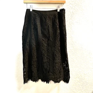 Falda midi de encaje negra Sunday In Brooklyn talla S - Imagen 1 de 7
