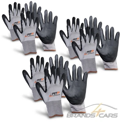 6 PAAR ARBEITSHANDSCHUHE MONTAGEHANDSCHUHE HANDSCHUHE MECHANIKER ATP GR XL - Bild 1 von 2