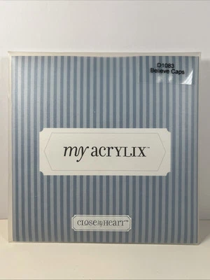 Juego de sellos de letras mayúsculas CTMH Close To My Heart My Acrylix Believe Caps D1083 Foto 1 de 4