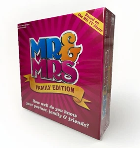 Mr & Mrs Family Edition TV Show Board Game Family Fun 1000+ Questions Brand New - Picture 1 of 2