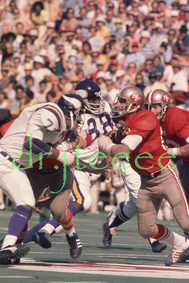 Alan Page MINNESOTA VIKINGS - Diapositiva de fútbol americano de 35 mm Foto 1 de 1