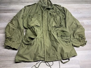 Vintage M-65 Field Jacket US ARMY OD Green Size Small Military Parka Coat - Picture 1 of 16