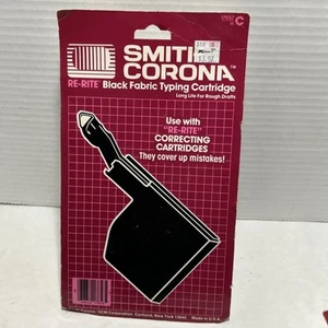 Smith Corona C17657 RE-RITE Cartuccia da Scrivere Tessuto Nero LEGGI - Foto 1 di 5