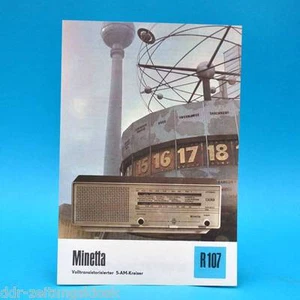 Minetta Fulltransist. Círculos 5 AM 1976 folleto publicidad DEWAG RDA radio R107 F - Imagen 1 de 1