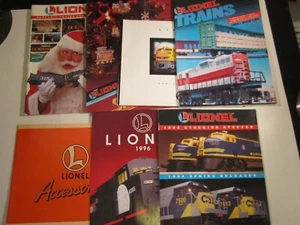 (Lot of 6) Magazines LIONEL HERITAGE Accessories TRAINS CATALOG 1990's [14M4] - Picture 1 of 1