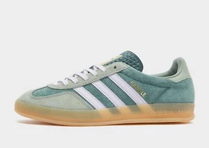 adidas Originals Gazelle Indoor® ( Herren UK 10 EUR 44,5 ) Mineral Green / Silver - Bild 1 von 10
