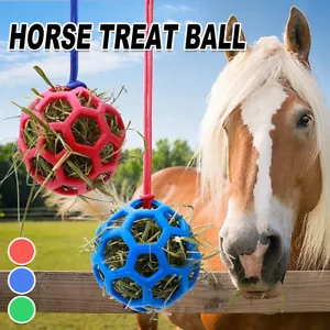 Hanging Hay Feeders Stable Feed Polo Feeding Balls Toy for Horses and Livestock - Picture 1 of 18