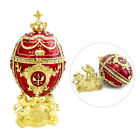 Vintage Rhinestone Egg Box - Jewelry Trinket Holder, Organizer, Gift