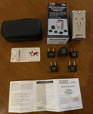 Travel Smart 2000W Auto Adjust Smart Converter Adaptor Set by FRANZUS