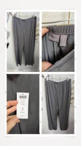 NWT Chico's Travelers No Tummy Steel Cross Dyed Pant SZ 2 (LG) - Picture 1 of 1
