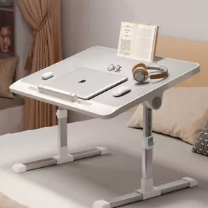 Folding Laptop Table Bed Tray Sofa Lap Desk Notebook Stand Adjustable Height NEW - Picture 1 of 49