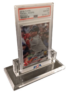 PSA GRADED ACRYLIC DISPLAY STAND FOR PSA SLABS WITH LOGO